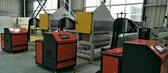 0.75kw machine de fabrication de filtres à huile à rotation 380V / 50HZ machine de soudage à couture