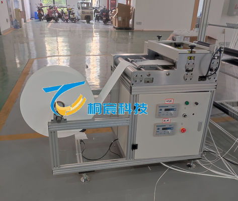 Machine de dépliage et de découpe de fibres de verre sur mesure pour les lignes de plis d'éléments filtrants