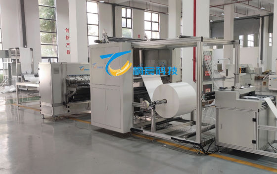 Machine de plissage de fibres de verre à combinaison modulaire pour la fabrication de filtres électriques 250 V