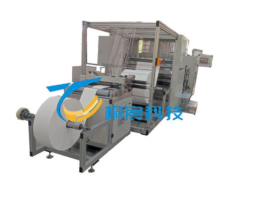 Machine de pliage de filtres de qualité industrielle Système de découpe de fibres de verre personnalisé avec support d'alimentation automatique