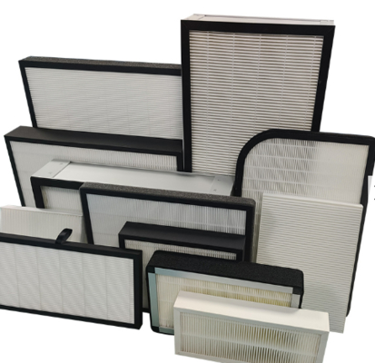 H13 HEPA Filtre de pliage machine avec 7 pouces affichage PLC