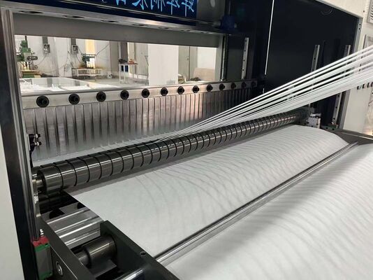 Ligne de production de papier pliable à haute température résistant aux fibres de verre