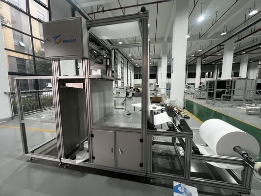 Ligne de production de pliage et plissage de filtre HEPA en fibre de verre pour la fabrication de filtres à air