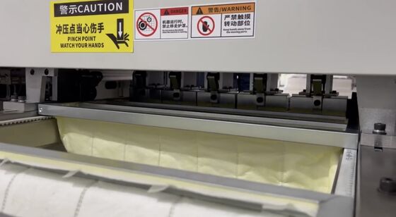 Machine à fabriquer des filtres de poche informatisée, machine à fabriquer des sacs filtrants à air, haute efficacité