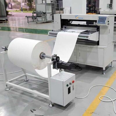 Machine de pliage de papier à filtration semi-automatique à faible entretien et à économie d'énergie dans les chaînes de production lourdes