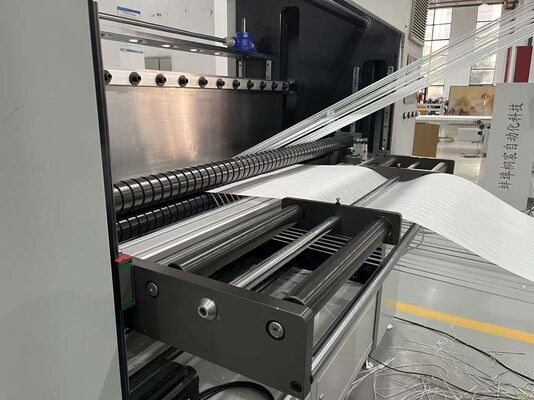 Machine de plisage automatique complète à filtre HEPA en fibre de verre pour les systèmes de filtration de qualité industrielle et les opérations à haut rendement