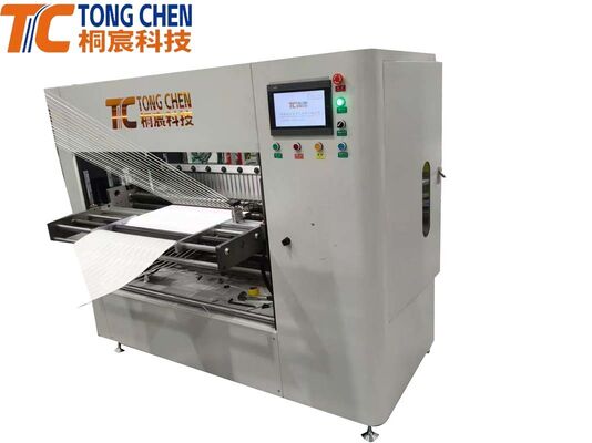 Machine de pliage de filtres HEPA résistant aux températures élevées avec systèmes de surveillance automatique