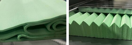 Machine de pliage de ruban à couteau entièrement automatique à grande vitesse pour la ligne de production de médias filtrants